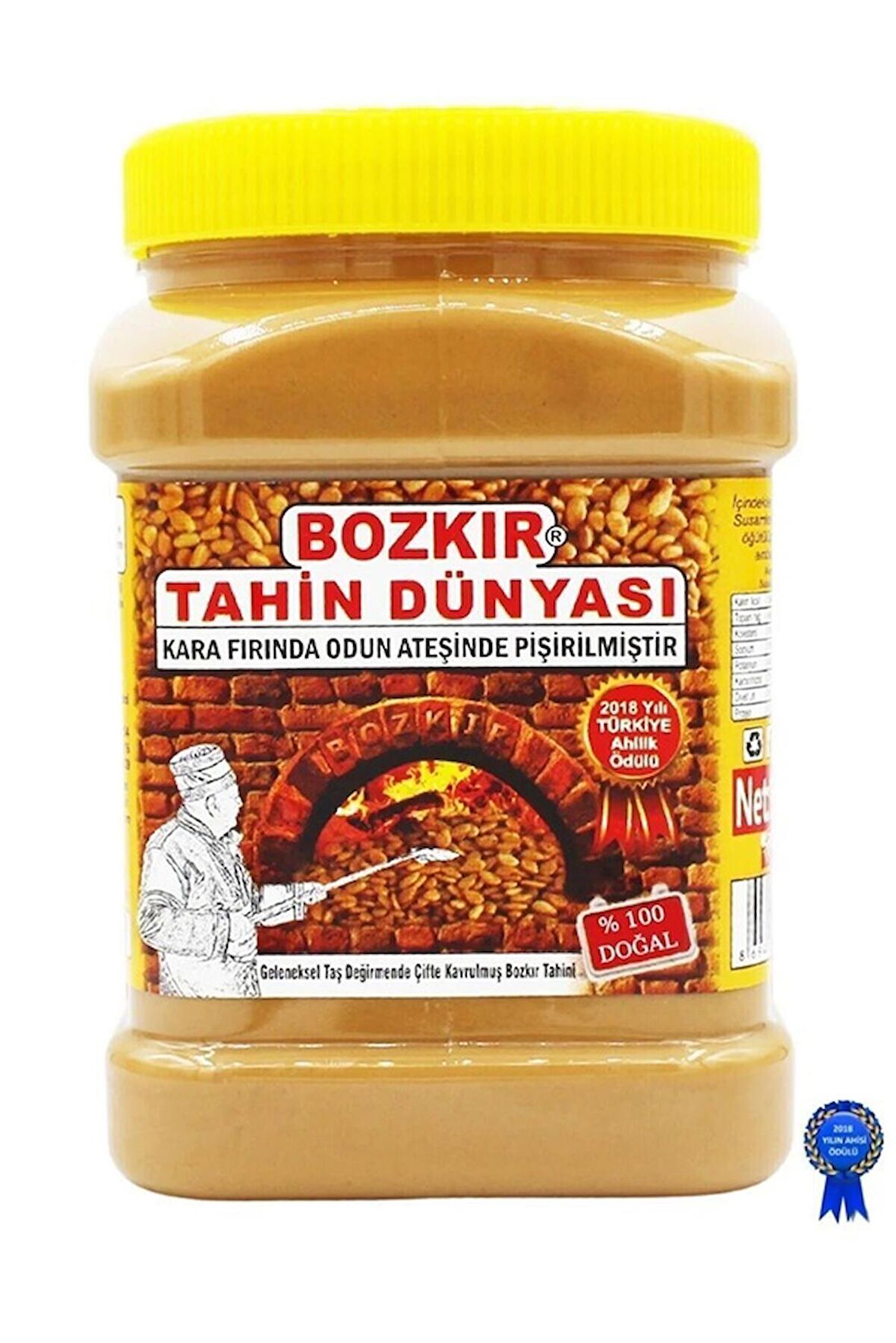 Bozkır Tahin Dünyası Kepeksiz Bozkır Tahini 935 Gr