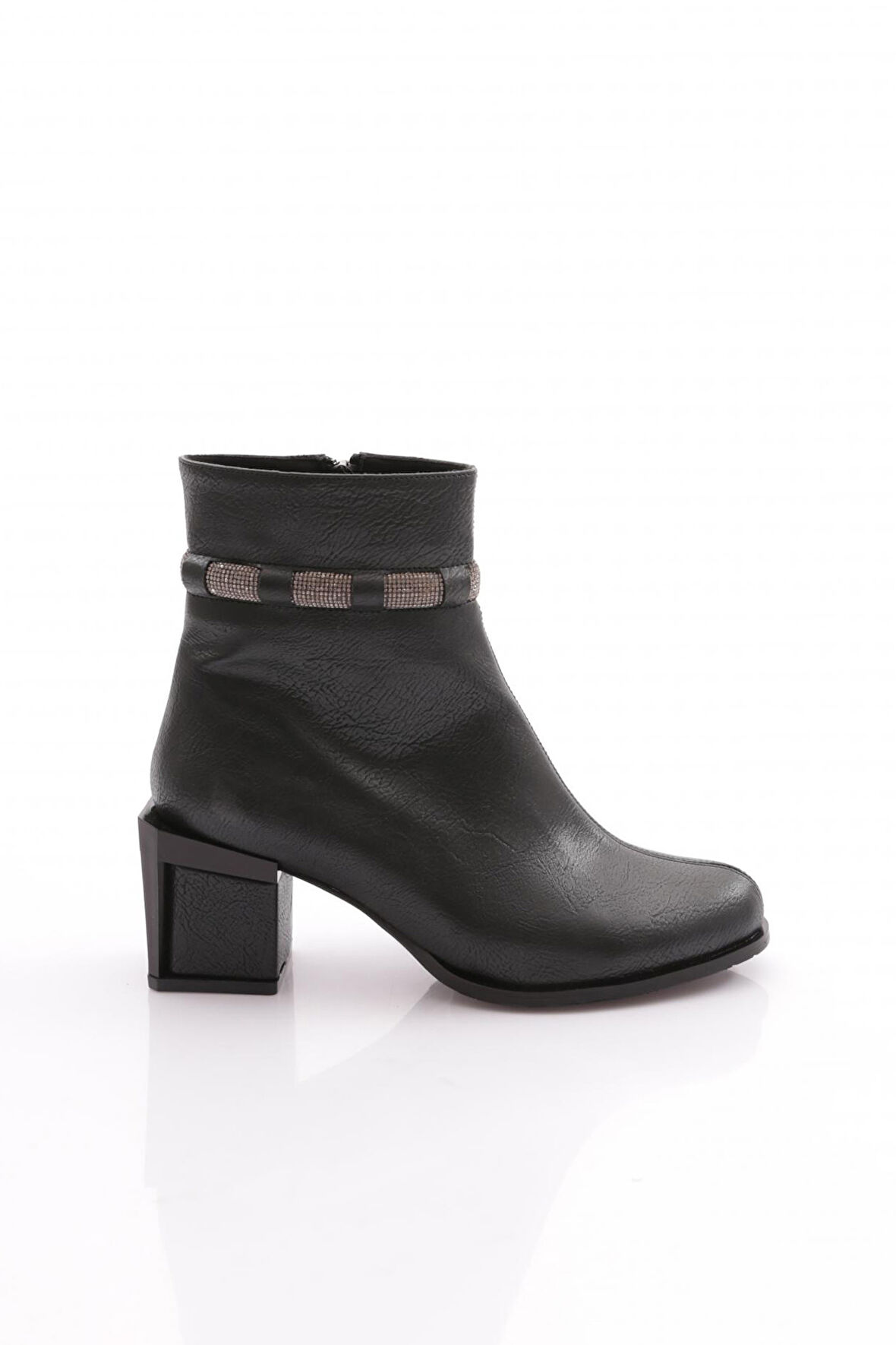 Dgn 742-22K Kadin Simli İp Detayli Topuklu Bot