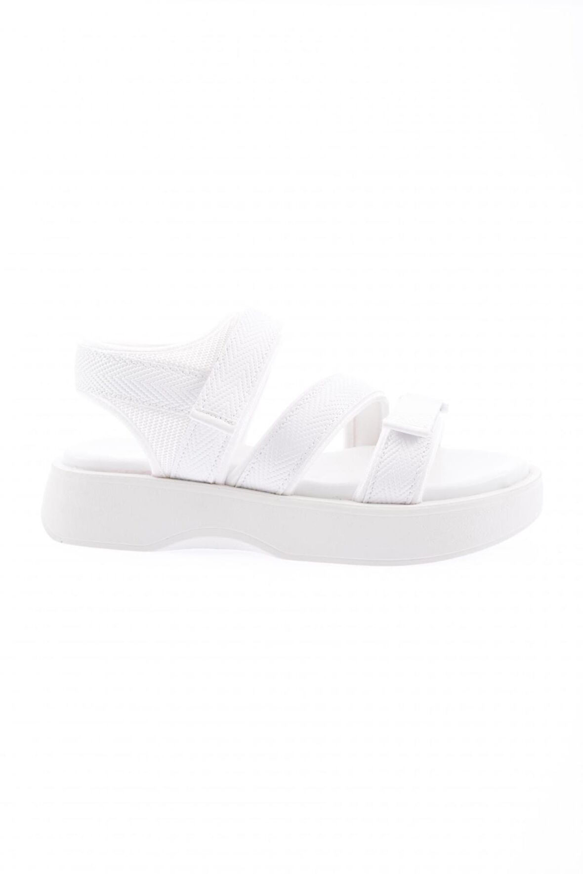 Dgn 4830-22Y Kadin Cirt  Bantli Kalin Taban Sandalet