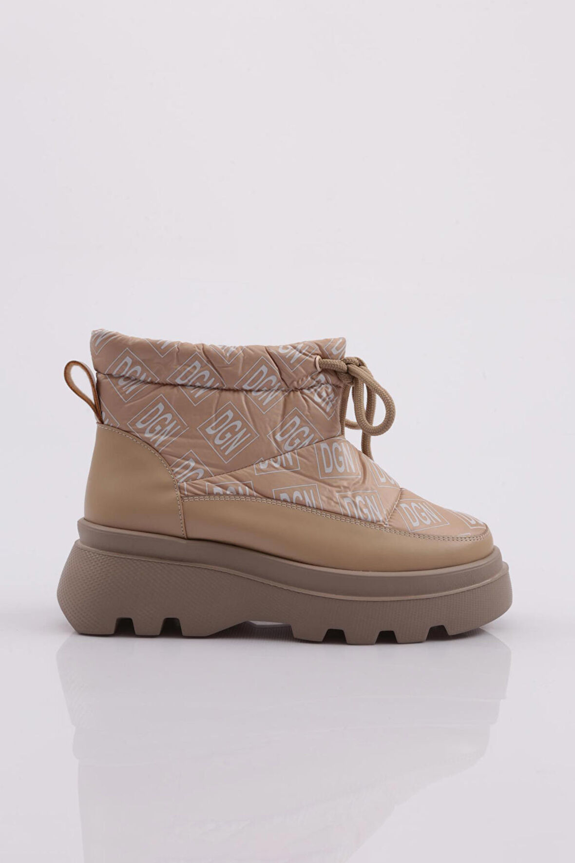 Dgn Es812 Kadın Kalin Taban  İp Detayli Paraşüt Bot