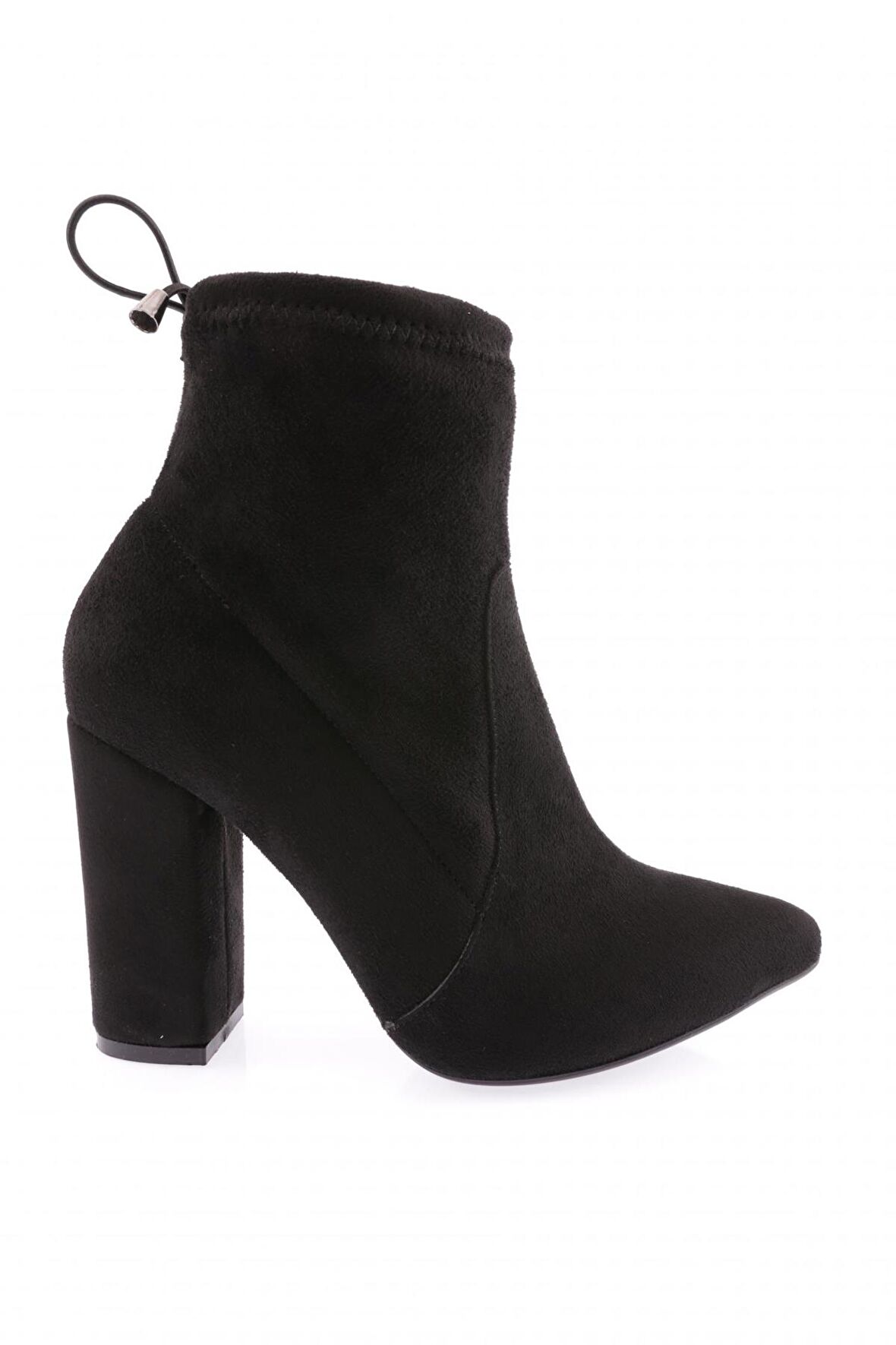 Dgn 1536 Kadın Sivri Burun Strech Detayli Topuklu Bot