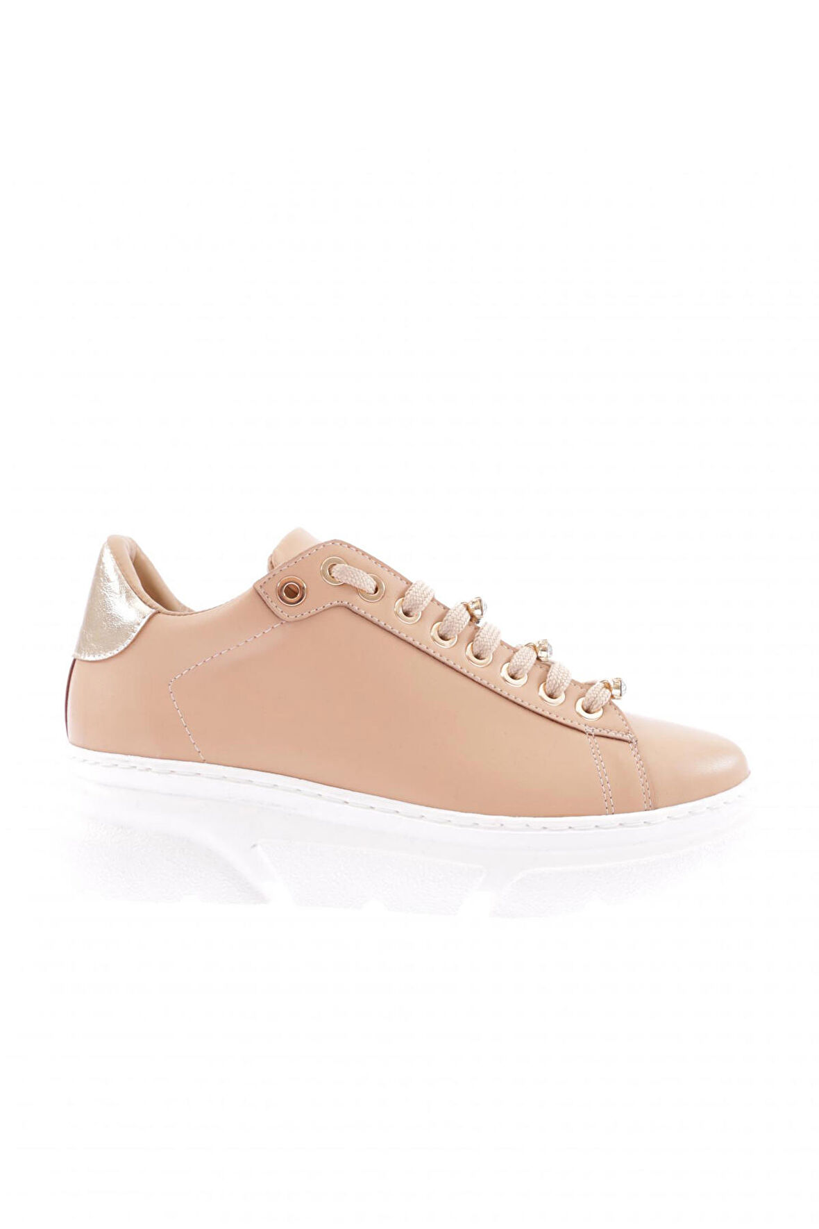 Dgn Es864-23Y Kadın Kalin  Kristal Taşli Sneakers Ayakkabi