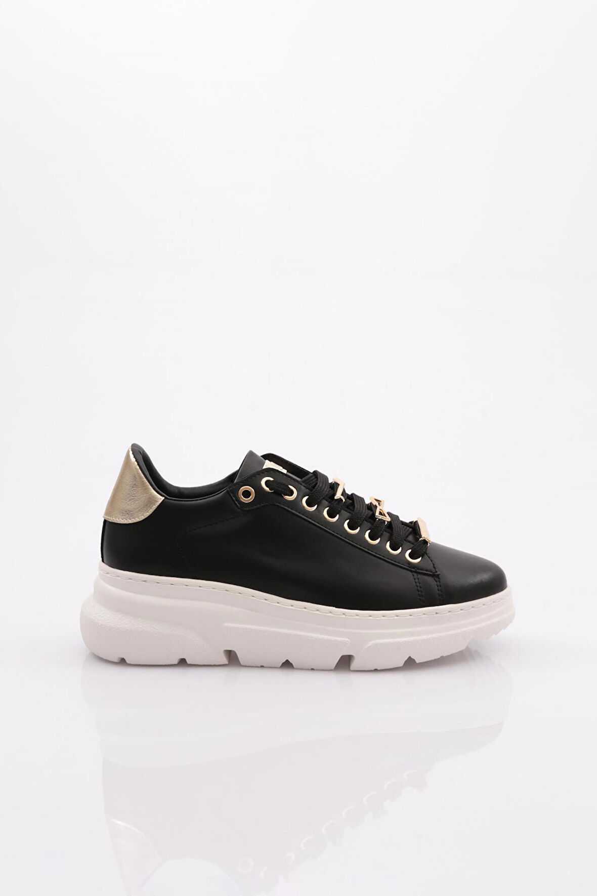 Dgn Es862 Kadın Kalin Taban Aksesuarli Sneakers Ayakkabi