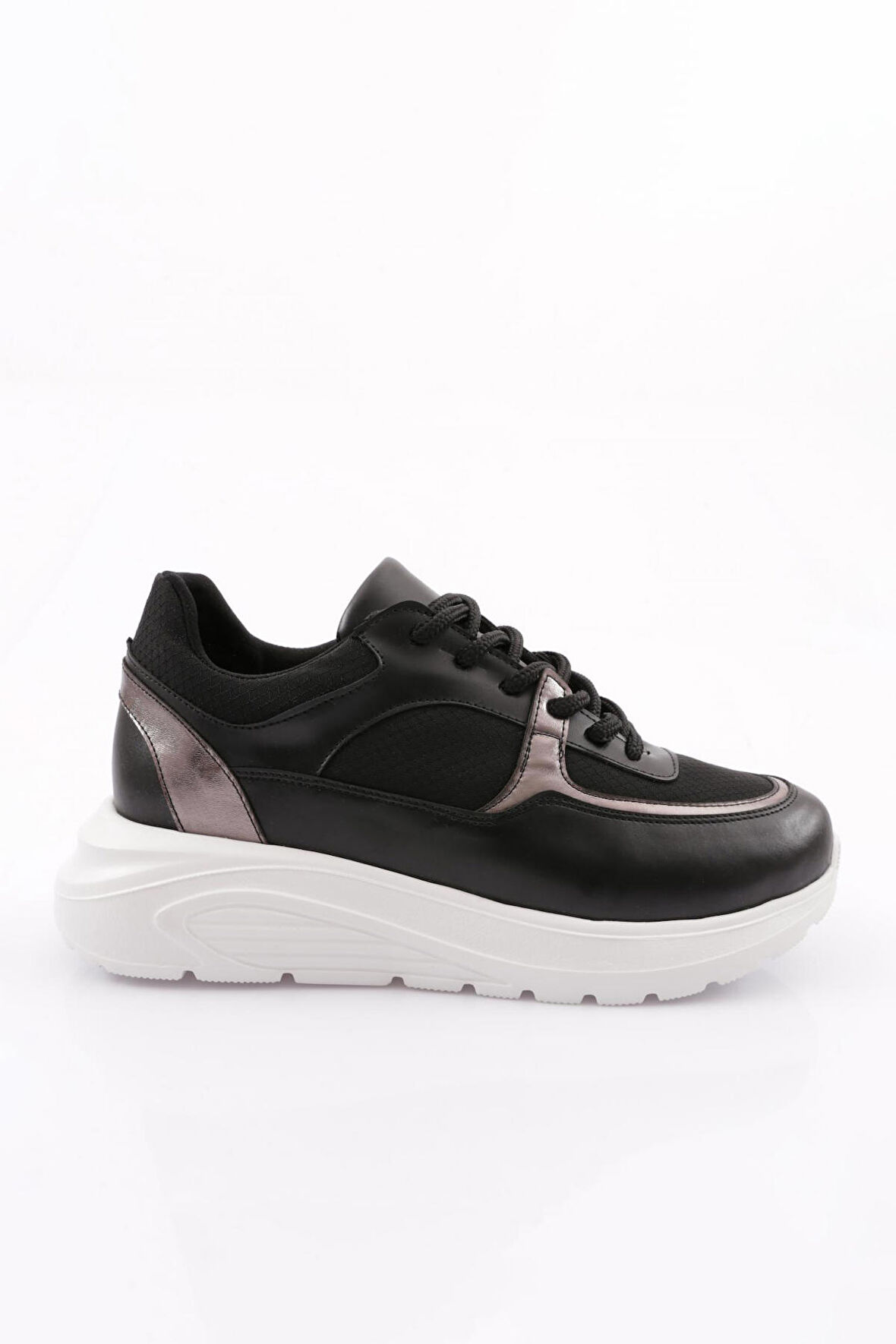 Dgn Es868 Kadın Kalin Taban File Detayli Sneakers Ayakkabi