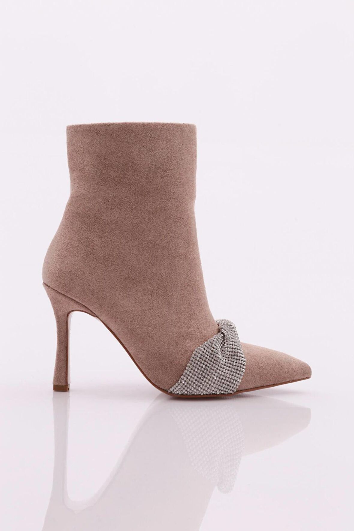 Dgn 3758 Kadın Topuklu Bot