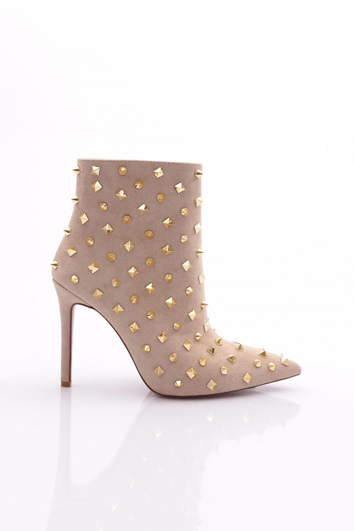 Dgn 1123 Kadın Diken Taşli Topuklu Bot