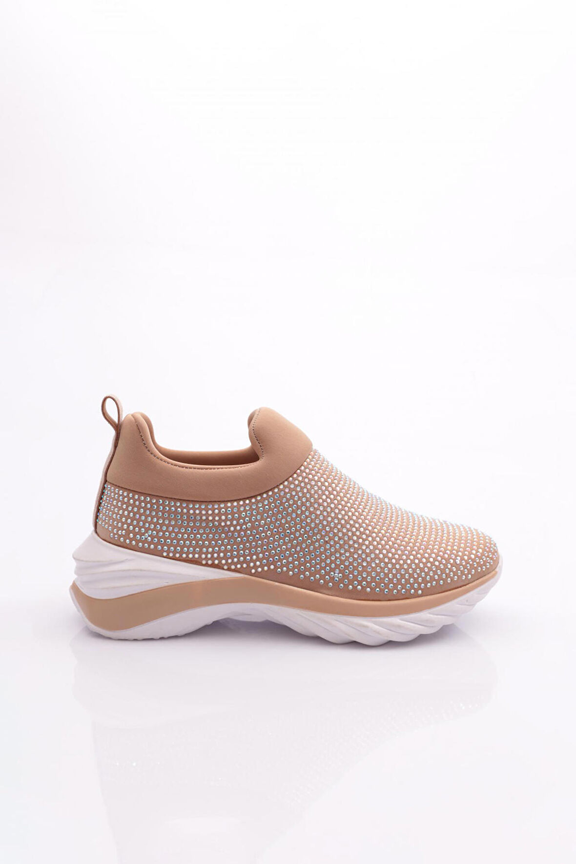 Dgn 730 Kadın Kalin Taban Bağcikli Sneaker Ayakkabi