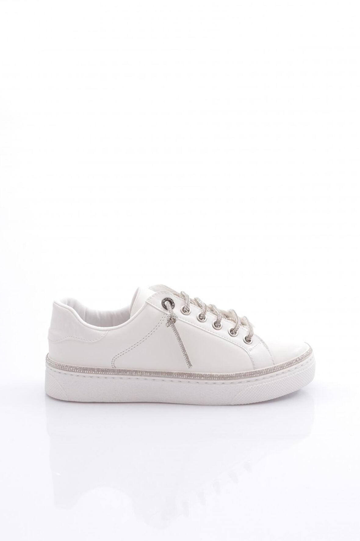 Dgn 2475 Kadin Taş İp Bağcikli Sneaker Ayakkabi