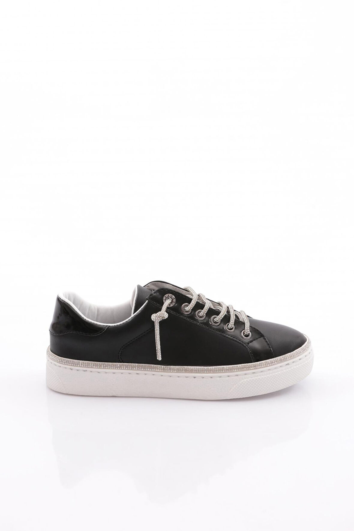 Dgn 2475 Kadin Taş İp Bağcikli Sneaker Ayakkabi