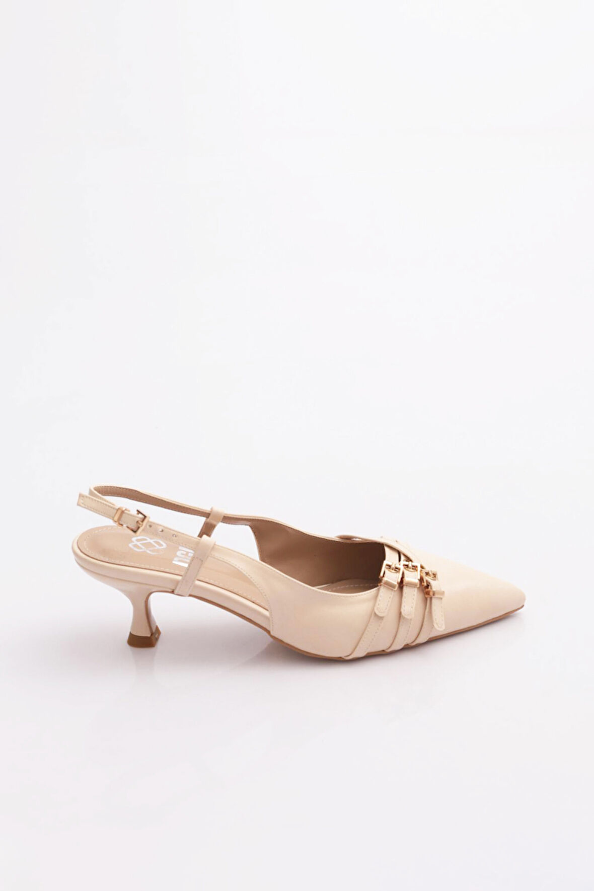 Dgn 6851 Kadin Kemer Detayli Topuklu Ayakkabi