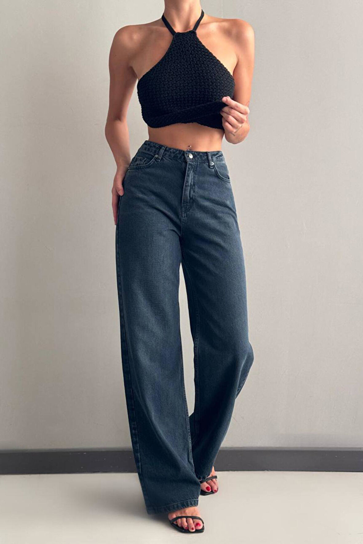 Lacarino 7714 W.Leg Kadın Jean Pantolon