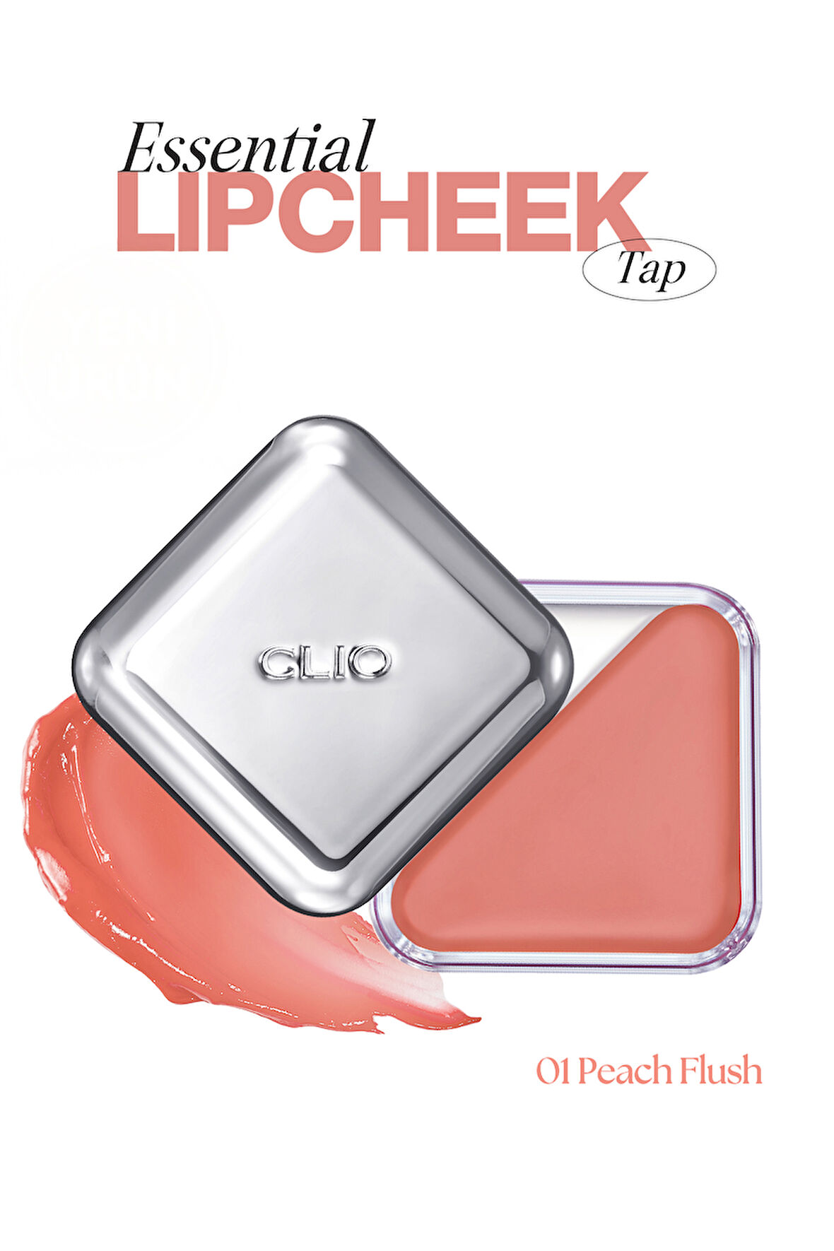 Dudak ve Yanak Renklendirici Balm CLIO Essential Lipcheek Tap (01 Peach Flush)