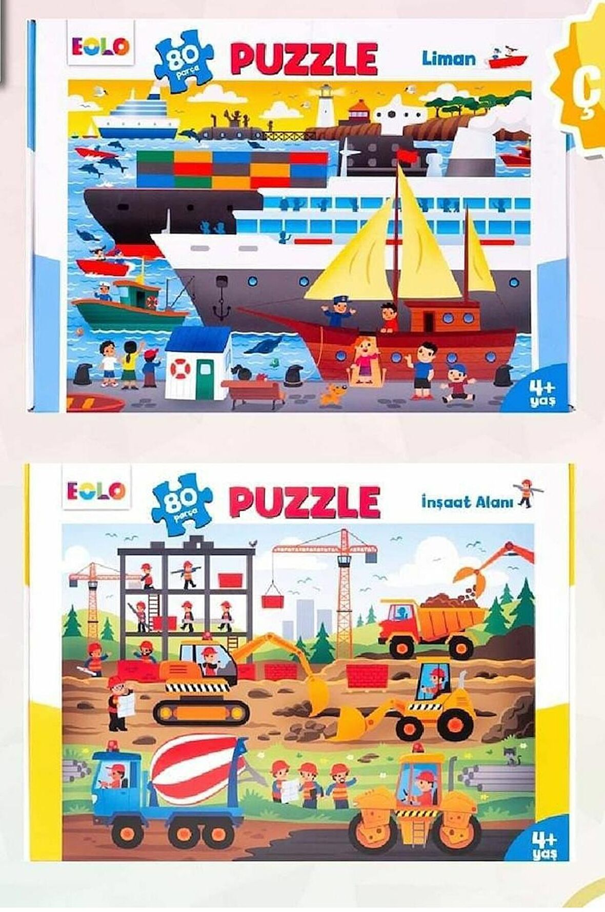 80 Parça Puzzle 2 adet