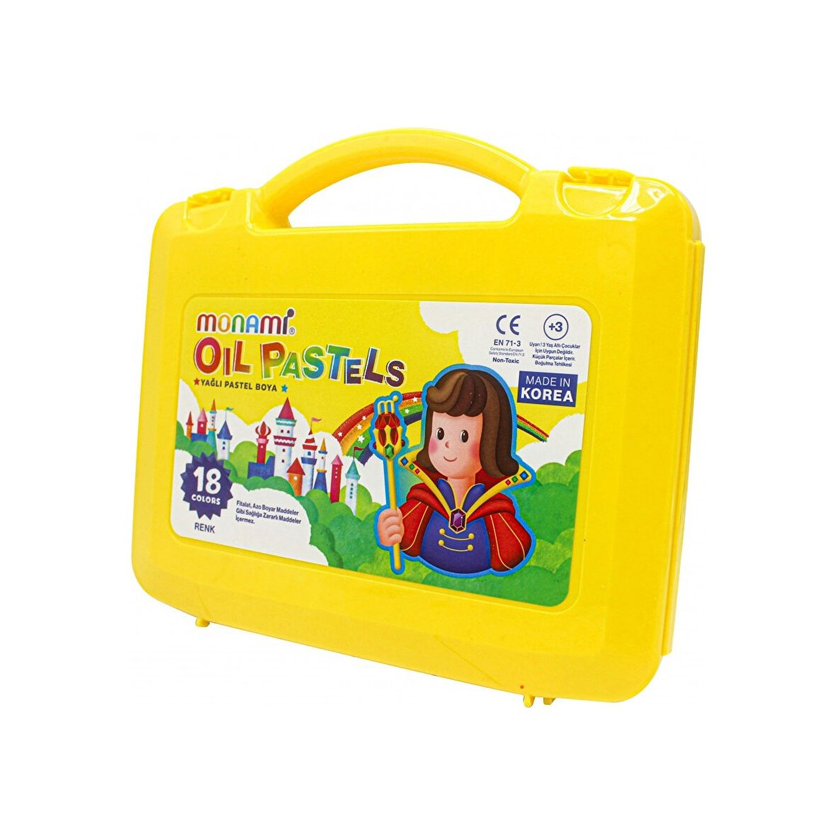 Monami Plastik Çantalı Pastel Boya 18 Renk