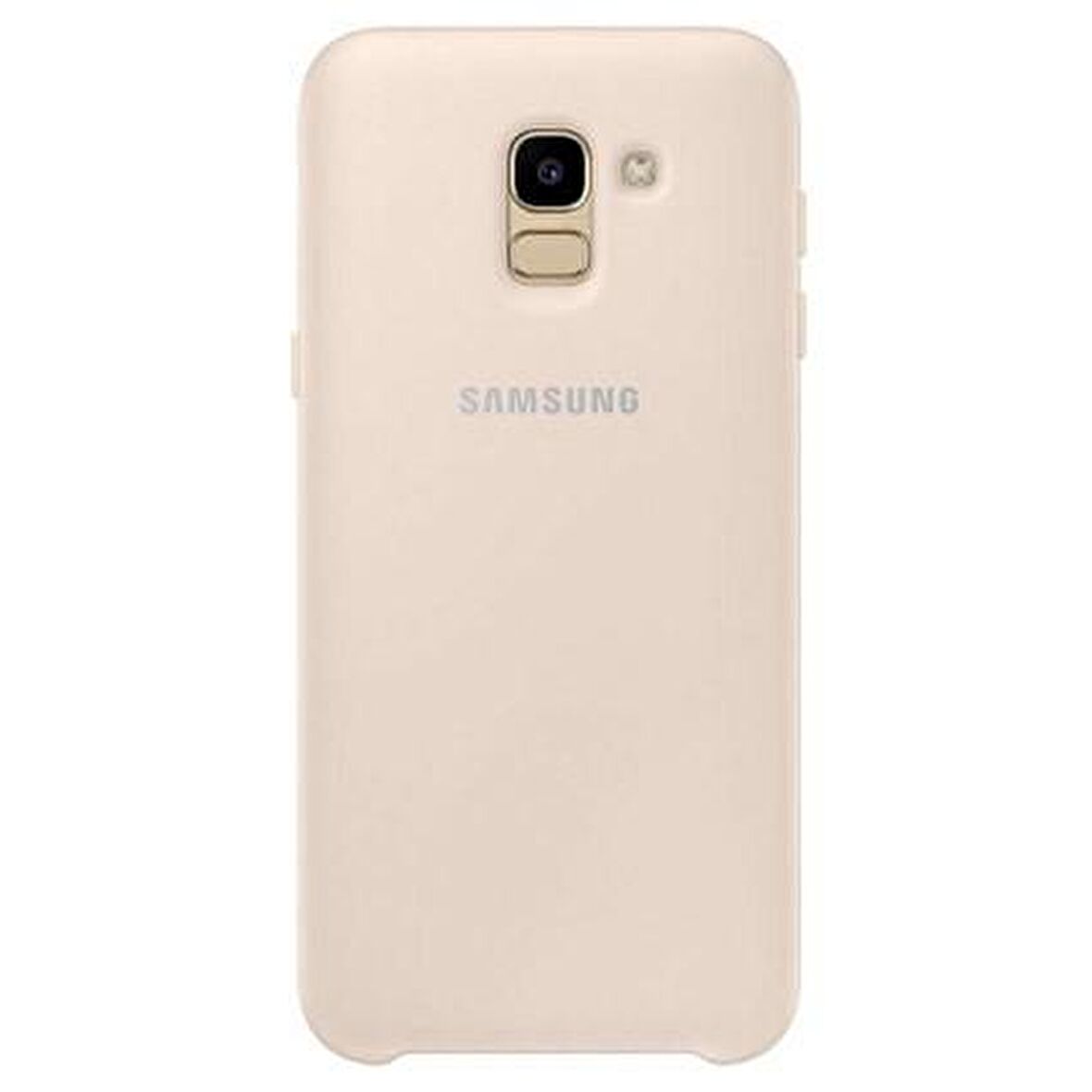 Galaxy J6 2018 ile Uyumlu Dual Layer Sert Kılıf Gold