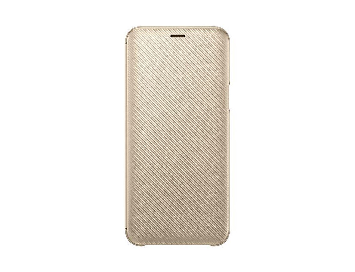 Galaxy J6 2018 ile Uyumlu Wallet Cover Kılıf Altın EF-WJ600CFEGWW