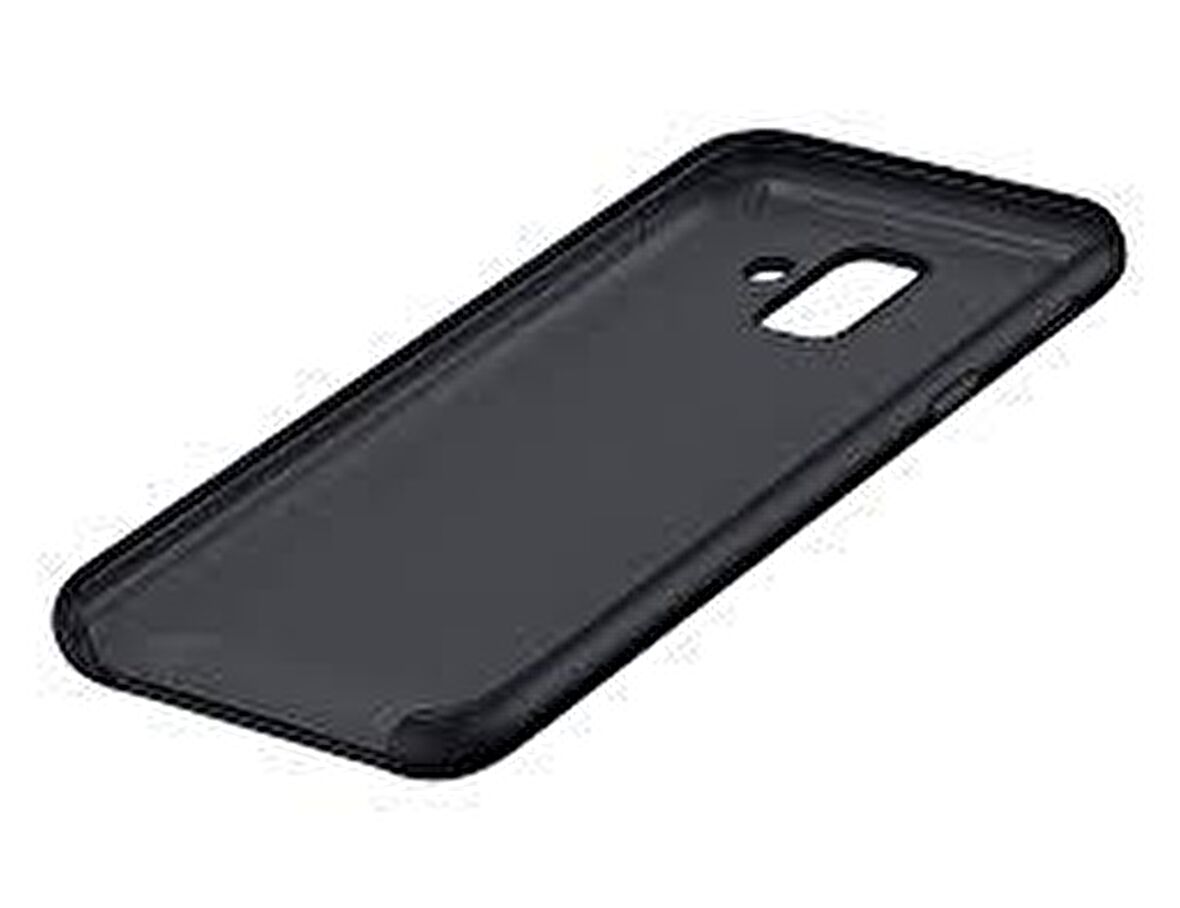Galaxy A6 2018 ile Uyumlu Çift Katmanlı Arka Kapak Siyah EF-PA600CBEGWW