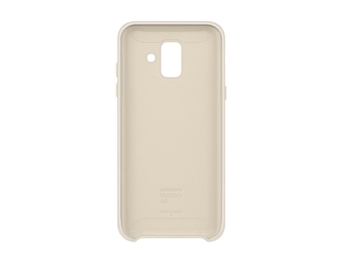 Galaxy A6 2018 ile Uyumlu Çift Katmanlı Arka Kapak Altın EF-PA600CFEGWW