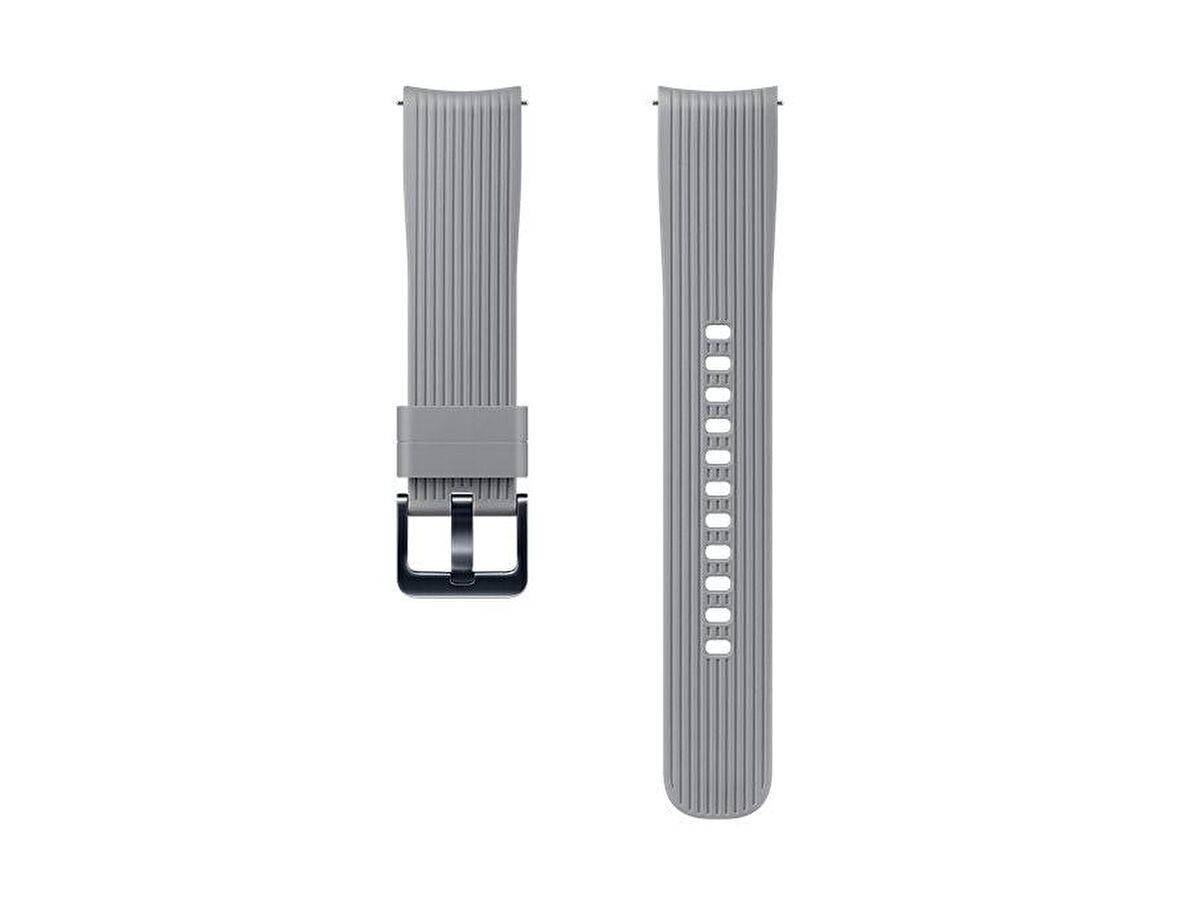 Galaxy Watch ile Uyumlu Silikon Kayış (42 mm) - Titanyum Gri ET-YSU81MJEGWW