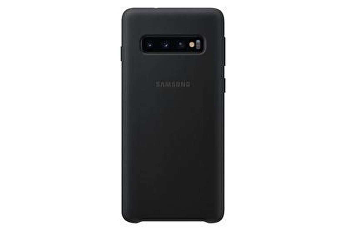 Galaxy S10 ile Uyumlu Kılıf Silicone Cover Siyah EF-PG973TBEGWW