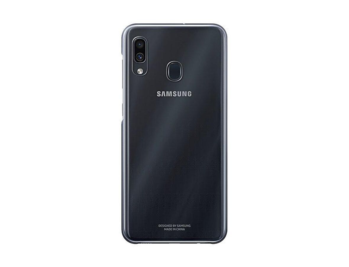 Galaxy A30 ile Uyumlu Siyah Koruyucu Kılıf EF-AA305CBEGWW