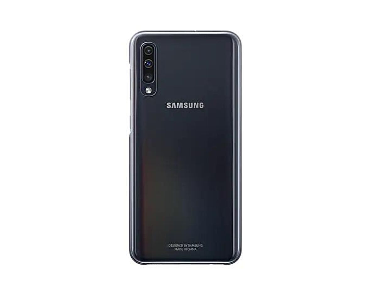 Galaxy A50 ile Uyumlu Clear Cover Siyah EF-AA505CBEGWW
