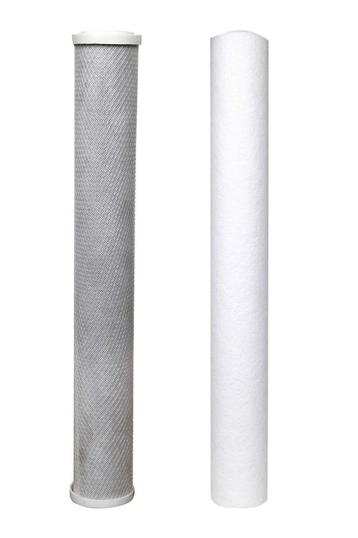 Su Arıtma 20 inch 5 Micron Tortu ve Blok Aktif Karbon Filtresi