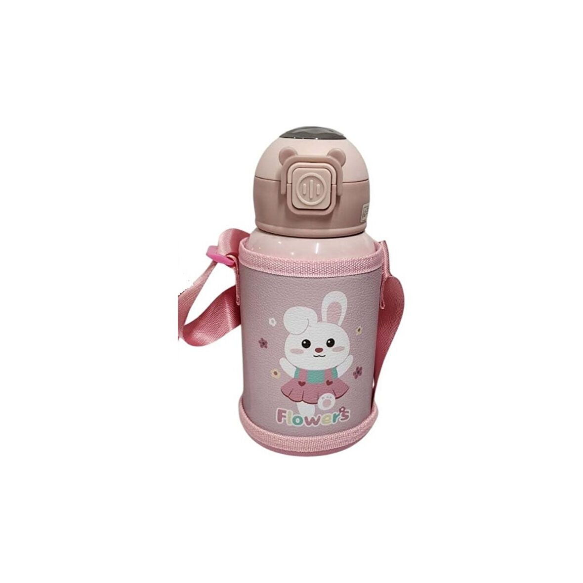 AKILLIELMA-TAROS CUTE PEMBE ANİMALS ÇELİK MATARA 500 ML