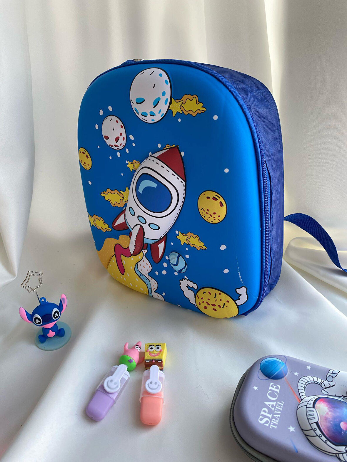 Taros Unick Color Roket Kabartmalı Orta Boy Sırt Çantası