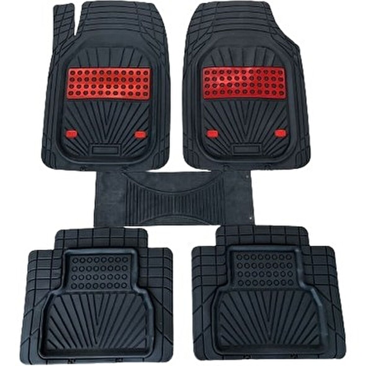 Peugeot 206 1998-2009 Negro Kırmızı Oto Paspas
