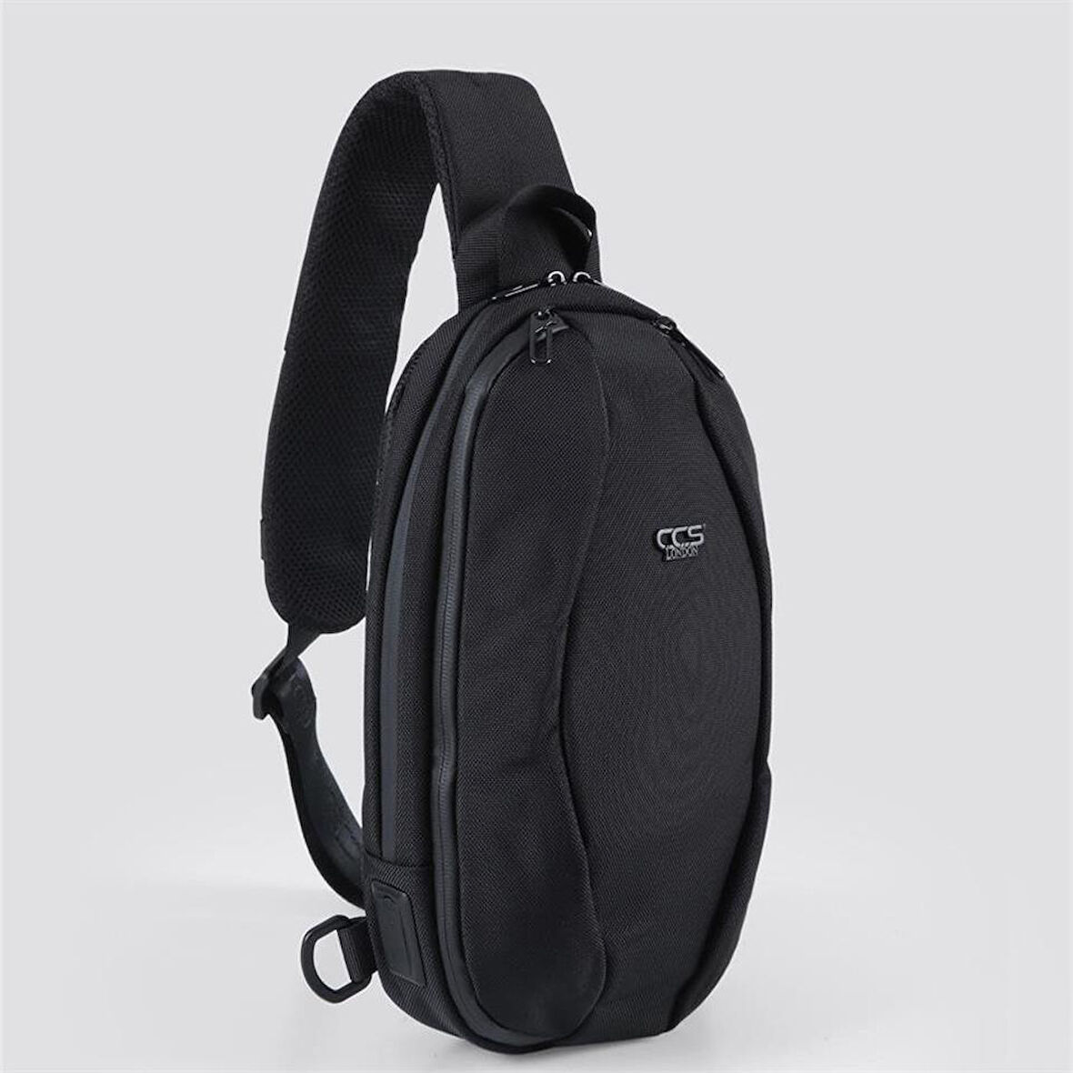 Ççs 31409 Tek Omuz Askılı Sırt ve Göğüs Çantası Siyah