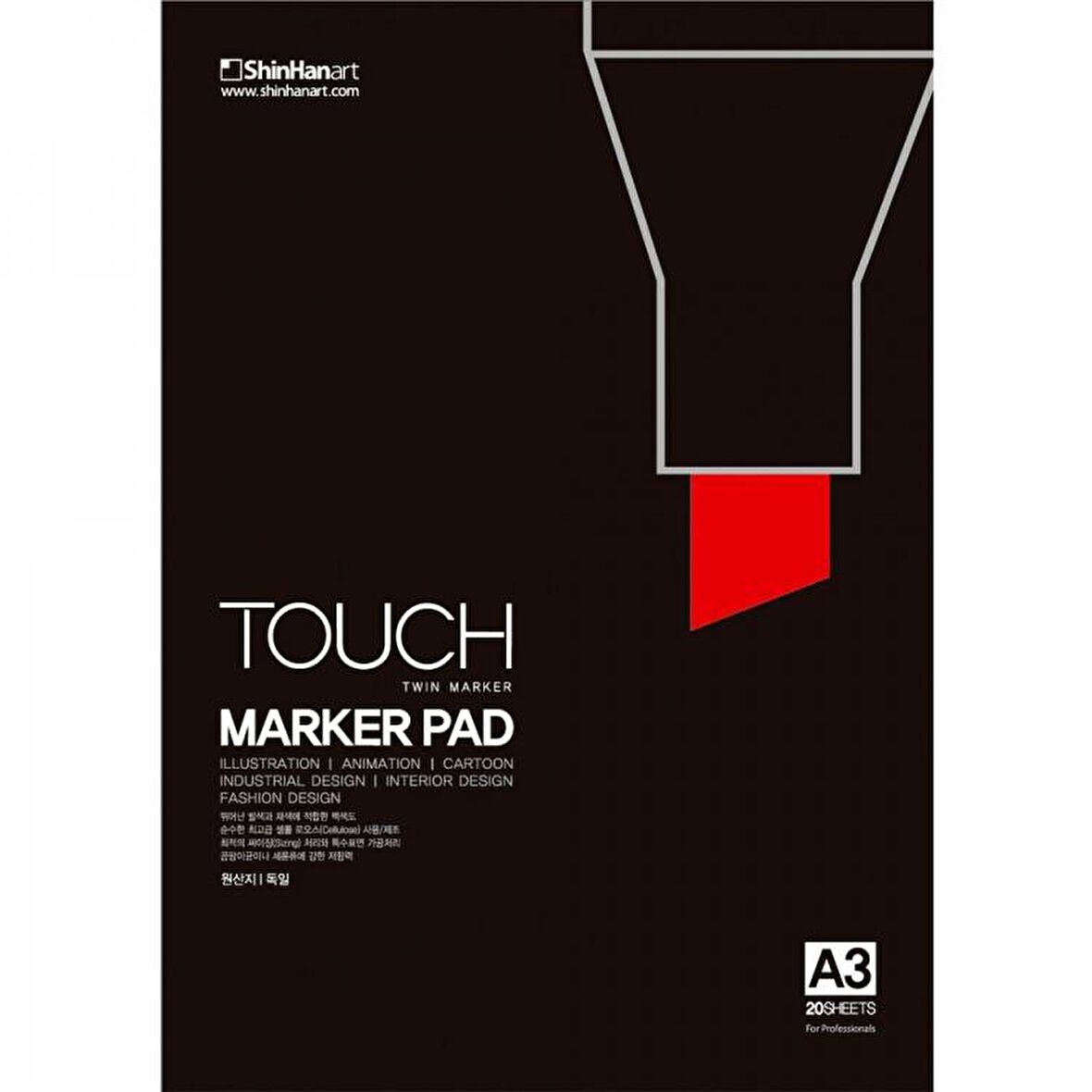 Touch Marker Pad A3 20 Yaprak 80 g