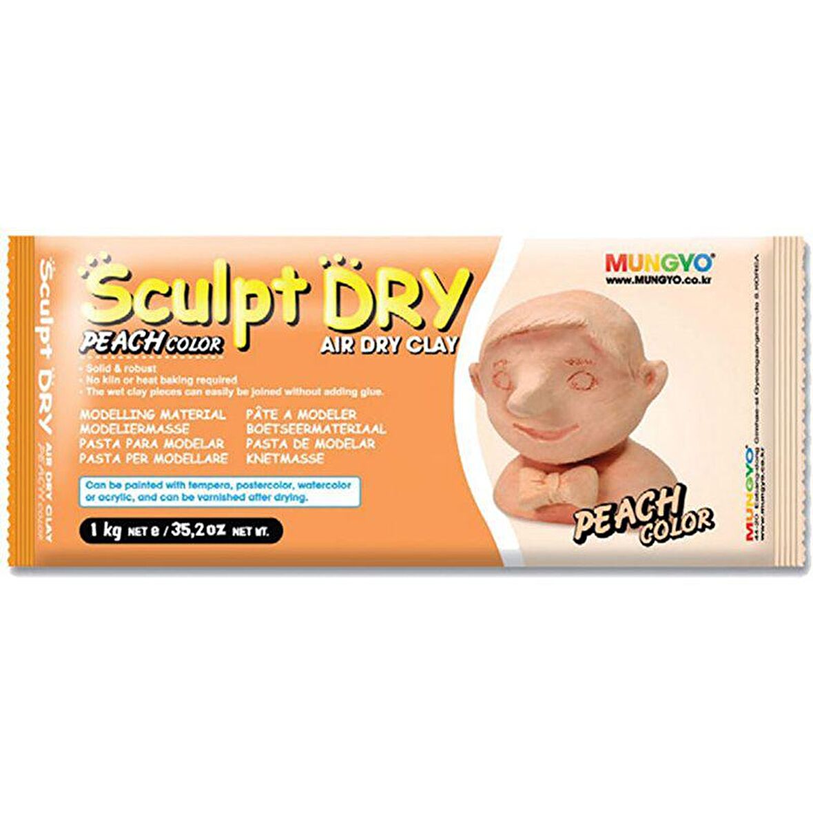 Mungyo Air Sculpt Dry Seramik Hamuru Ten Rengi 1000g