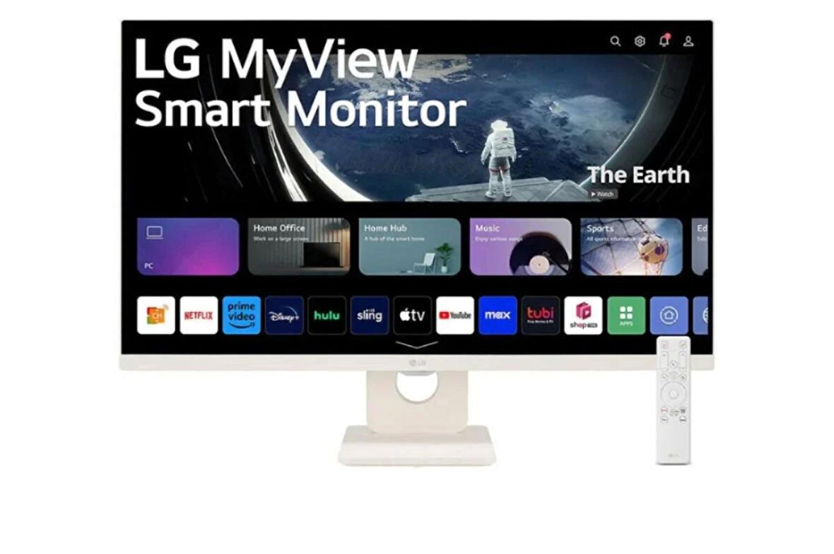 LG MyView 27SR50F-W 27 inç  FHD 60Hz WebOS IPS Smart Monitör