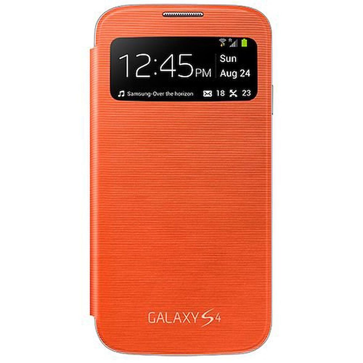 Galaxy S4 i9500 S View Cover Kılıf Turuncu EF-CI950BOEGWW