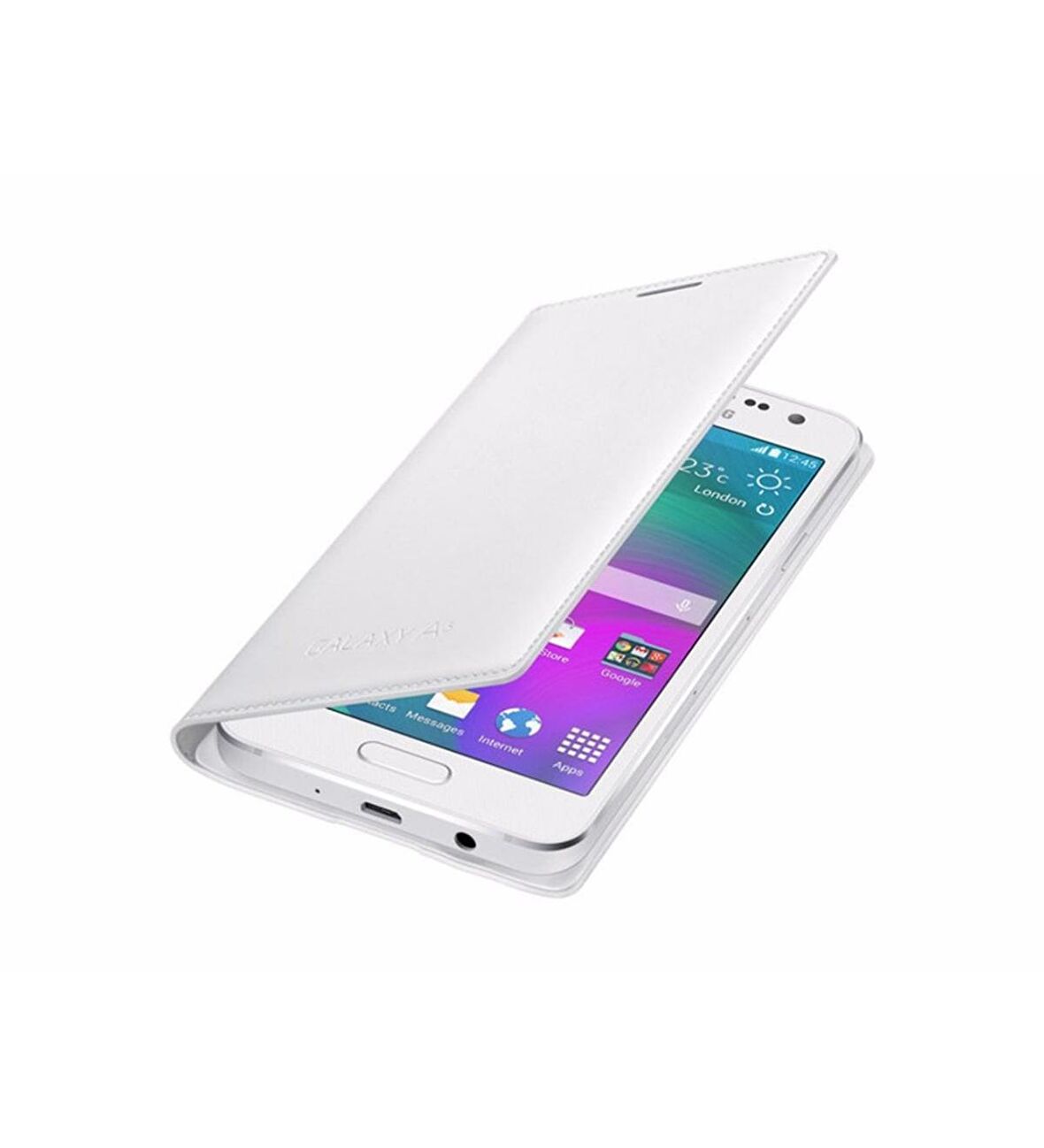 Galaxy A3 (2015) Kılıf Flip Cover Beyaz EF-FA300BW