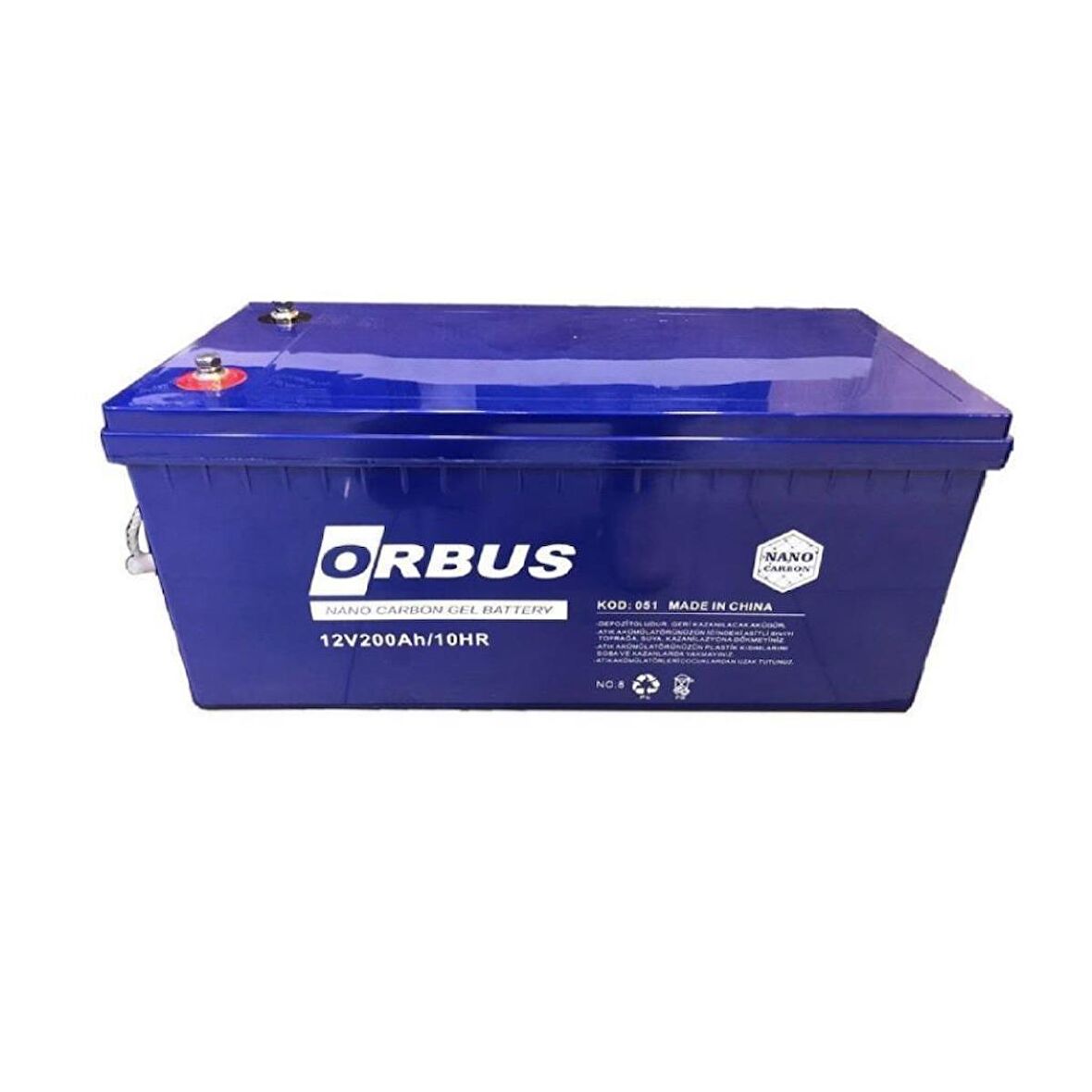 ORBUS 12 VOLT 200 AMPER KARBON JEL AKÜ DERİN DÖNGÜ DEEP CYCLE 2022 Jel Akü