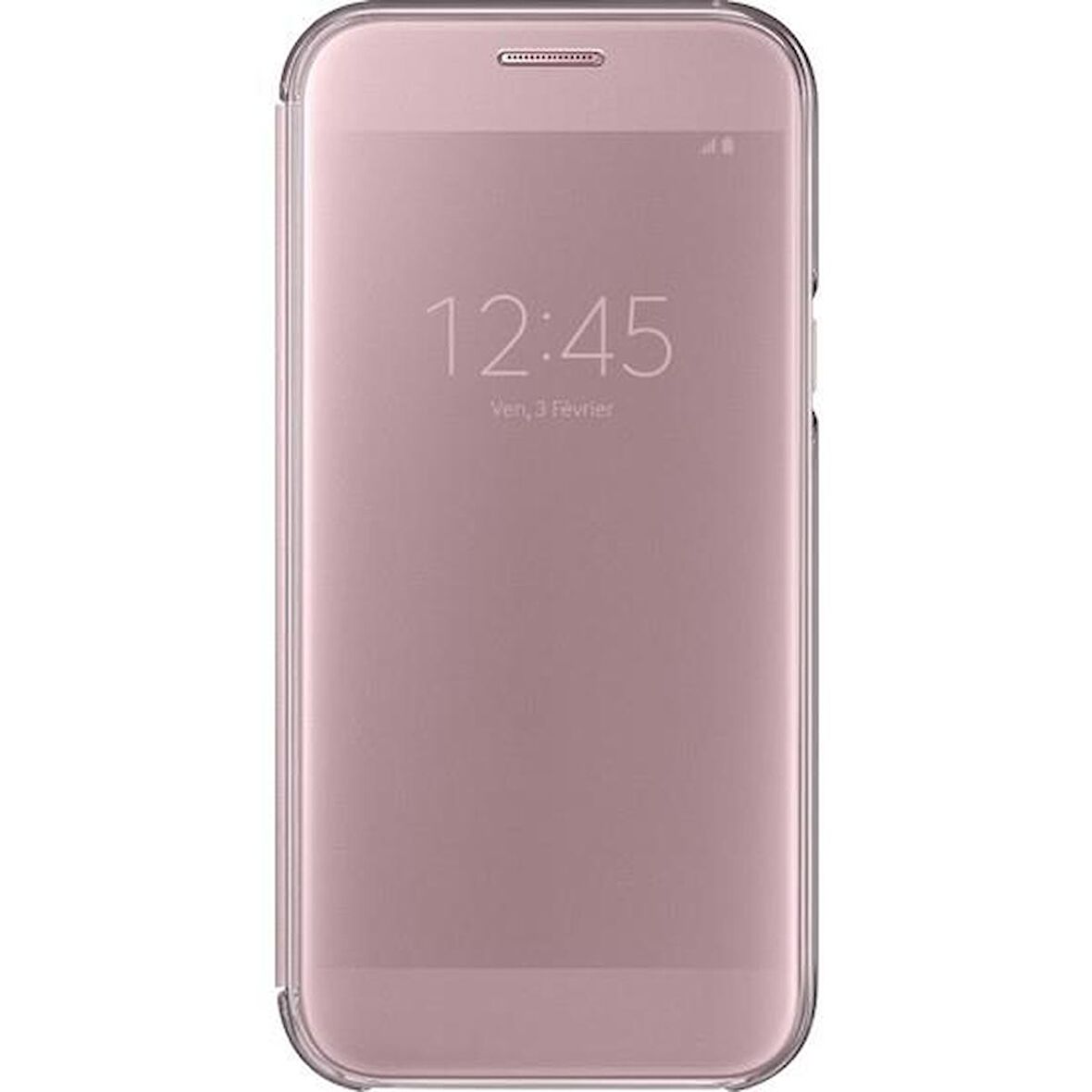 Galaxy A5(2017) ile Uyumlu Clear View Cover Kılıf Pembe EF-ZA520CPEGWW