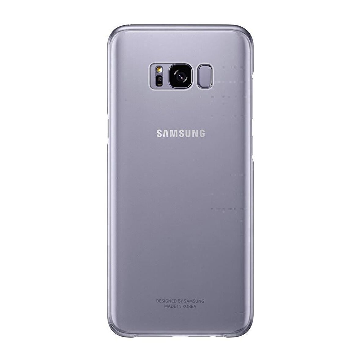 Galaxy S8+ ile Uyumlu Şeffaf Koruyucu Kılıf Mor EF-QG955CVEGWW