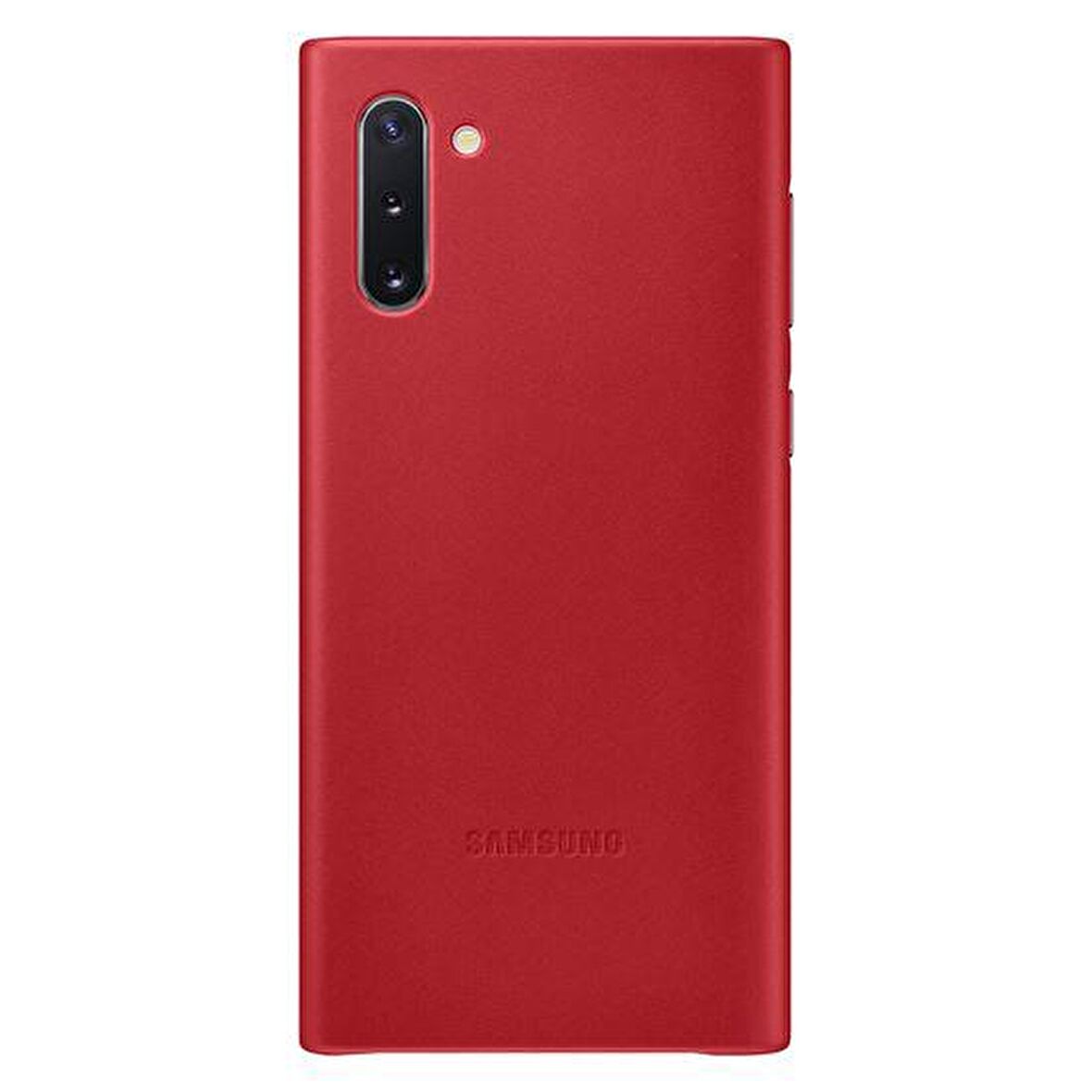 Galaxy Note 10 ile Uyumlu Deri Kılıf Kırmızı EF-VN970LREGWW