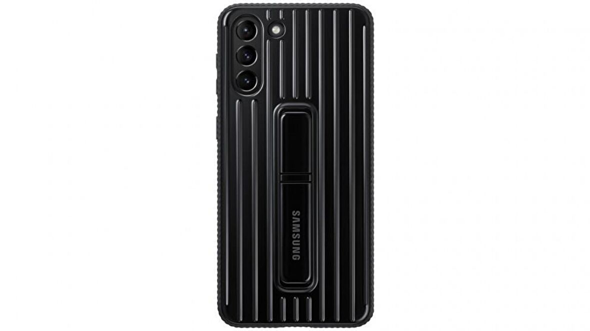 Galaxy S21 Plus 5G ile Uyumlu Protective Standing Cover Siyah EF-RG996CBEGWW