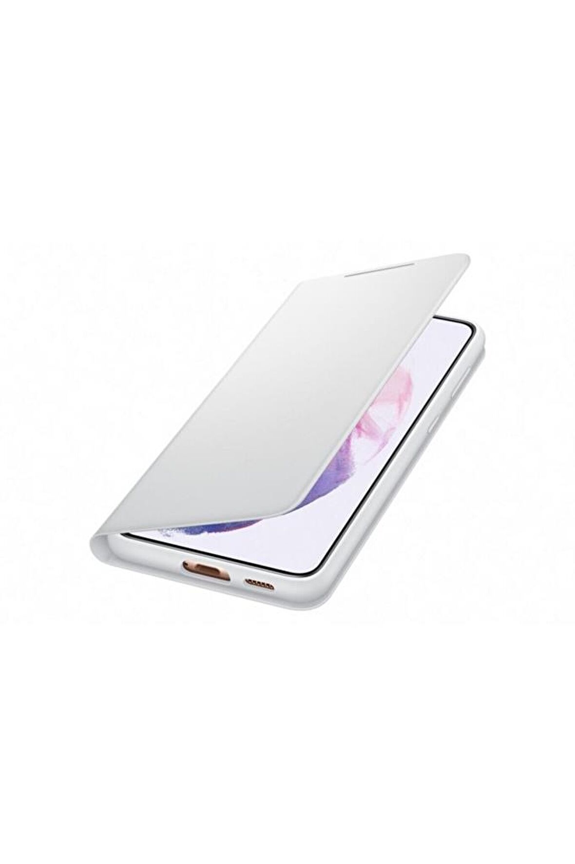 Galaxy S21 Plus / S21 Plus 5G ile Uyumlu LED View Kılıf Açık Gri EF-NG996PJEGTR
