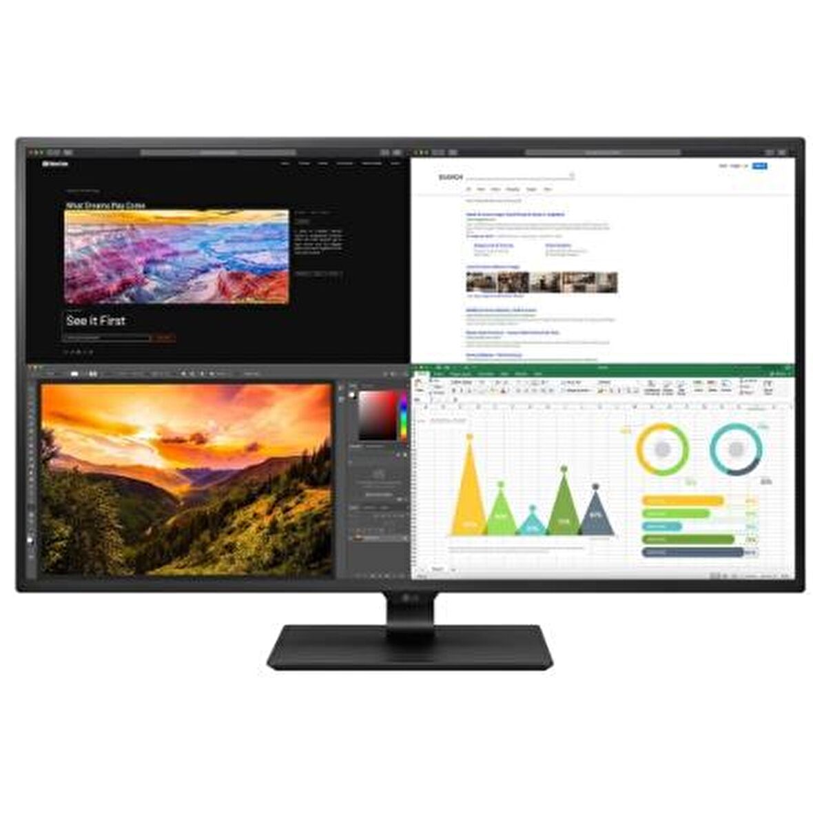 LG 35WN75C-B 35 inç 5 ms HDMI Display 60 Hz Curved IPS Bilgisayar Monitörü