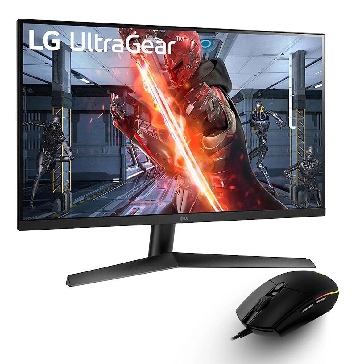 Lg 27'' 27GN60R-B 144Hz 1ms IPS Fhd Gaming Monitör - Logitech G G102 Lightsync Oyuncu Mouse Siyah