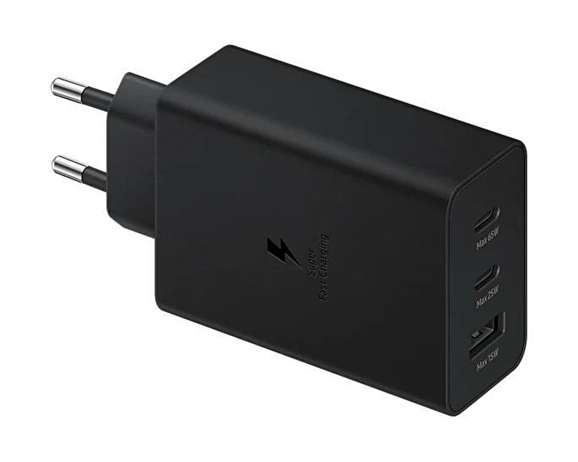 Samsung Hızlı Şarj Adaptörü Üçlü 65W-25W-15W EP-T6530NBEGWW
