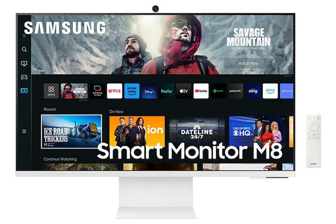 Samsung 32" 4K Akıllı Monitör M8 M80C Sıcak Beyaz LS32CM801UUXUF