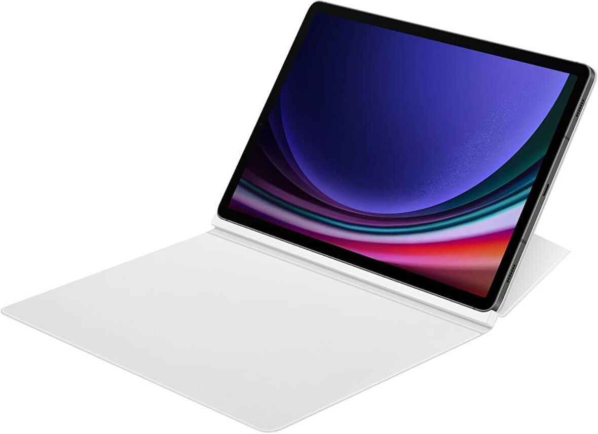 Samsung Galaxy Tab S9 Ultra Akıllı Kapaklı Kılıf Beyaz Outlet
