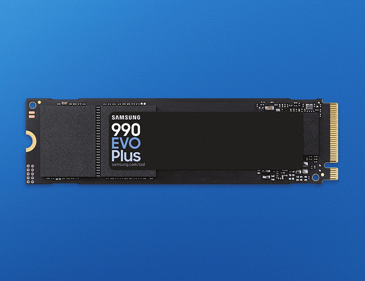 SAMSUNG 1TB 990 EVO PLUS PCIE GEN 4.0 X4 / 5.0 X2 NVME 2.0 (7150/6300MB/s)