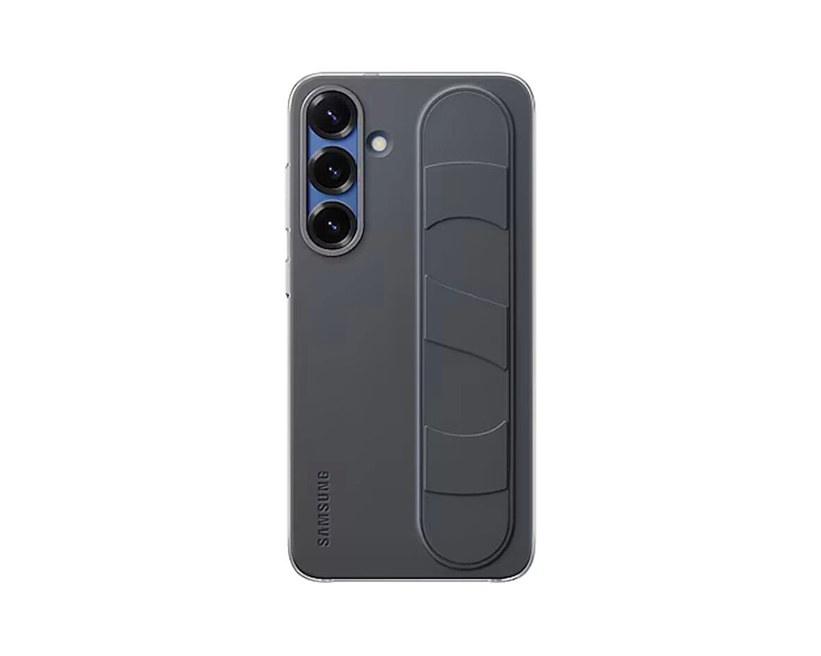 Samsung Galaxy S25+ Standlı Kordonlu Kılıf Siyah