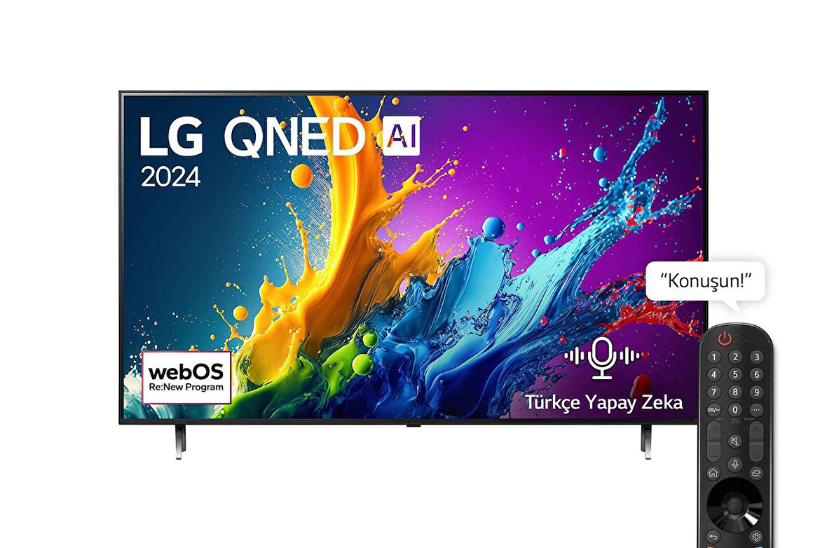 LG 75QNED80T6A 4K Ultra HD 75" 190 Ekran Uydu Alıcılı webOS Smart QNED TV